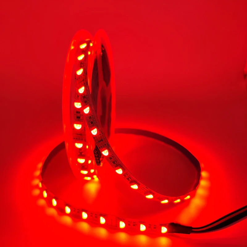 LightingWill DC24V RGBW/RGBWW LED Strip Light, 12mm PCB 4-in-1 SMD5050 60 LEDs/m, Non-Waterproof Flexible LED Tape Light for Mirror Kitchen Cabinet Bedroom, 5m 50m