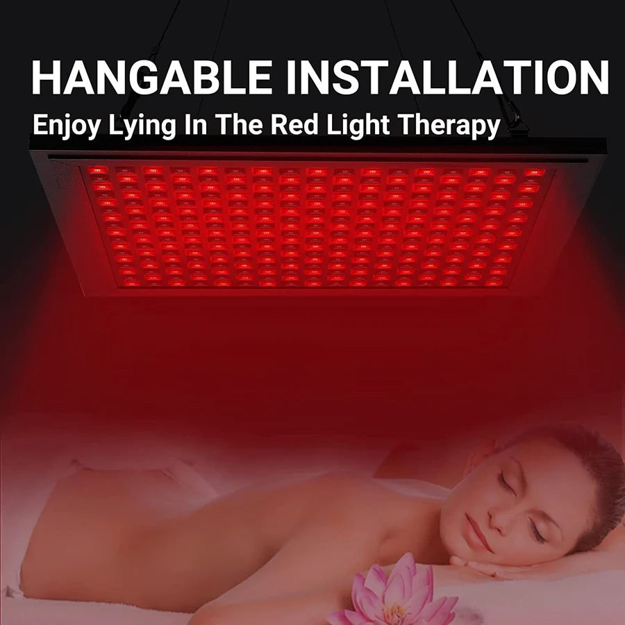 50W Infrared Therapy Lamp – Red Light 655–665nm & IR 850–860nm | Dimmable Timer | AC100–240V | Aluminum Alloy + PC Cover | Blue / Desktop Stand | for Skin Care & Muscle Relief | Controller & Goggles Included | US / EU / UK / AU Plug