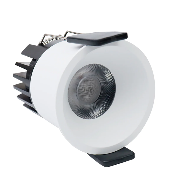 CDG-EU Angled Reflector 7W (2.2″) Deep Anti-Glare Full Spectrum LED Downlight | 200–240V | 4/12 Pack | 3000K / 4000K / 5000K | 24° Beam | White Housing | CRI>95 | Architectural Recessed Lighting