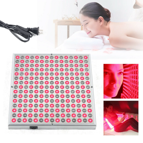 LED-Rotlichttherapiegerät - 45 W SMD2835 LED-Panel, tiefes 660 nm und Nahinfrarot 850 nm LED-Lichtkombination für Hautschönheit, Schmerzlinderung von Muskeln und Gelenken, undurchsichtige Abdeckung 