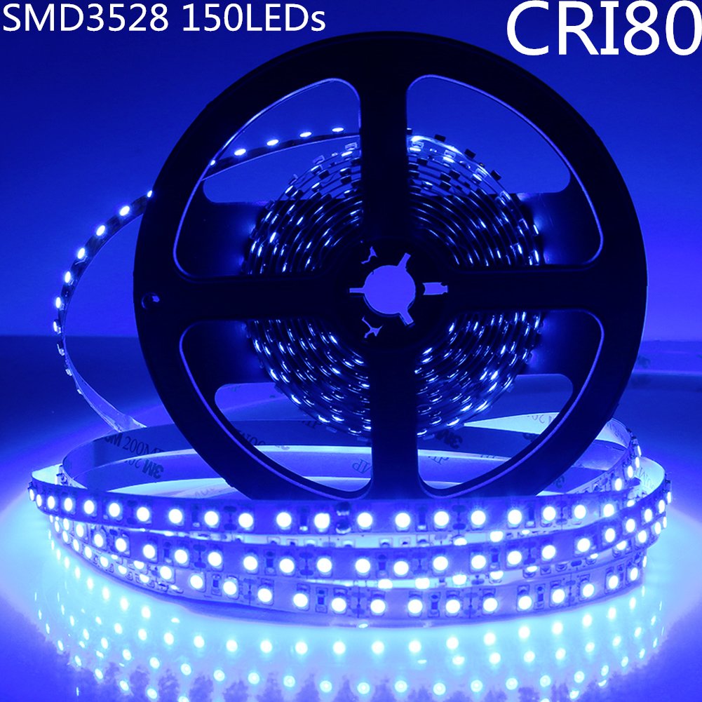 DC 12V Red/Blue/Green/Yellow SMD3528-150 Flexible LED Strips 30 LEDs Per Meter 8mm Width 150lm Per Meter